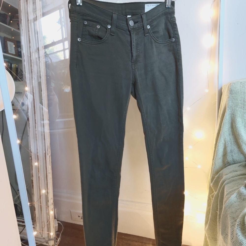 Rag and Bone army green size 24 jeans
